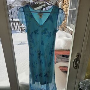 DBY Turquoise V-Neck Top